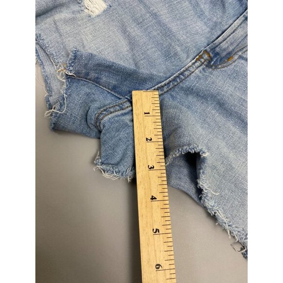Gap 3" Jean Shorts Womens Size 27 Denim Distressed Cut Off Vacation Summer - Picture 8 of 12